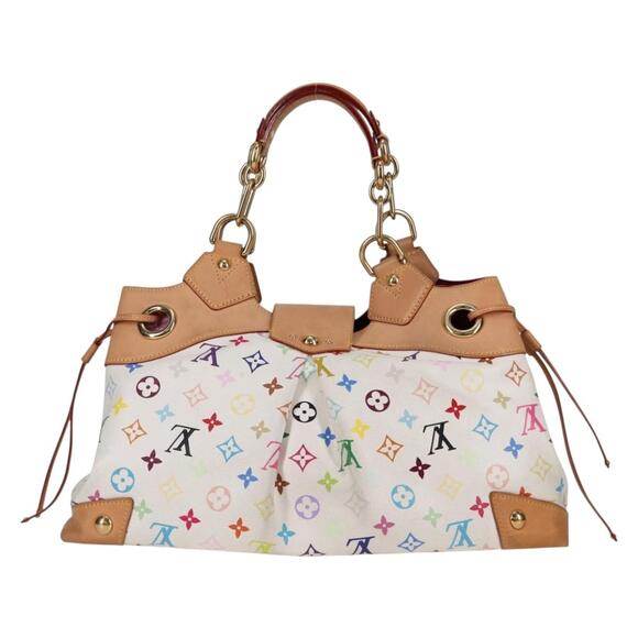 LOUIS VUITTON Monogram Multicolor Ursula Tote Bag White M40123 - Picture 2 of 16